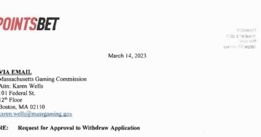Read PointsBet Massachusetts withdrawal letter, from play-ma.com